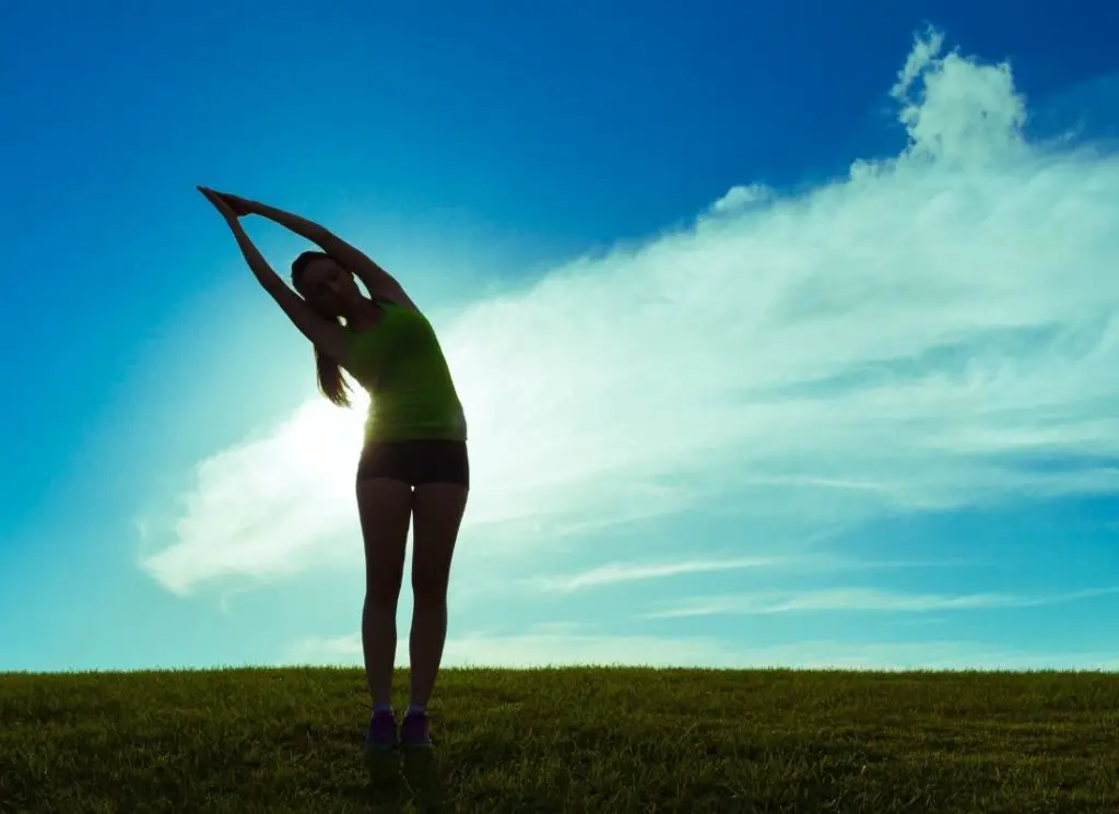 stretching after a workout