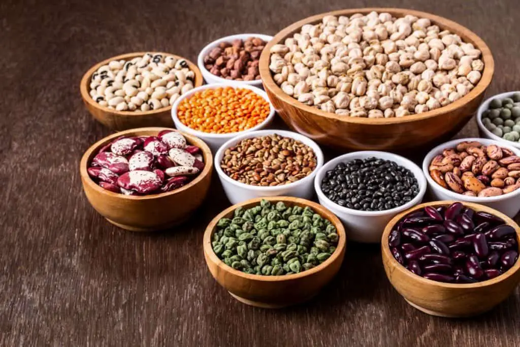 assorted lentils and legumes