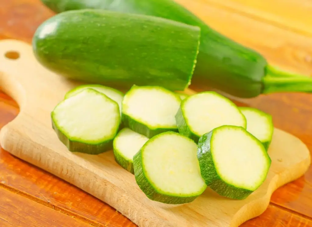 raw zucchini