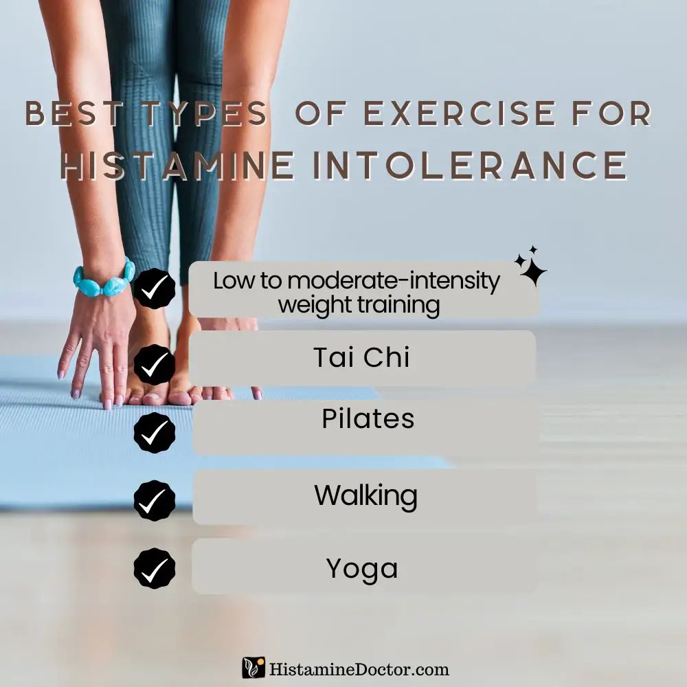 best types of exercise for histamine intolerance
