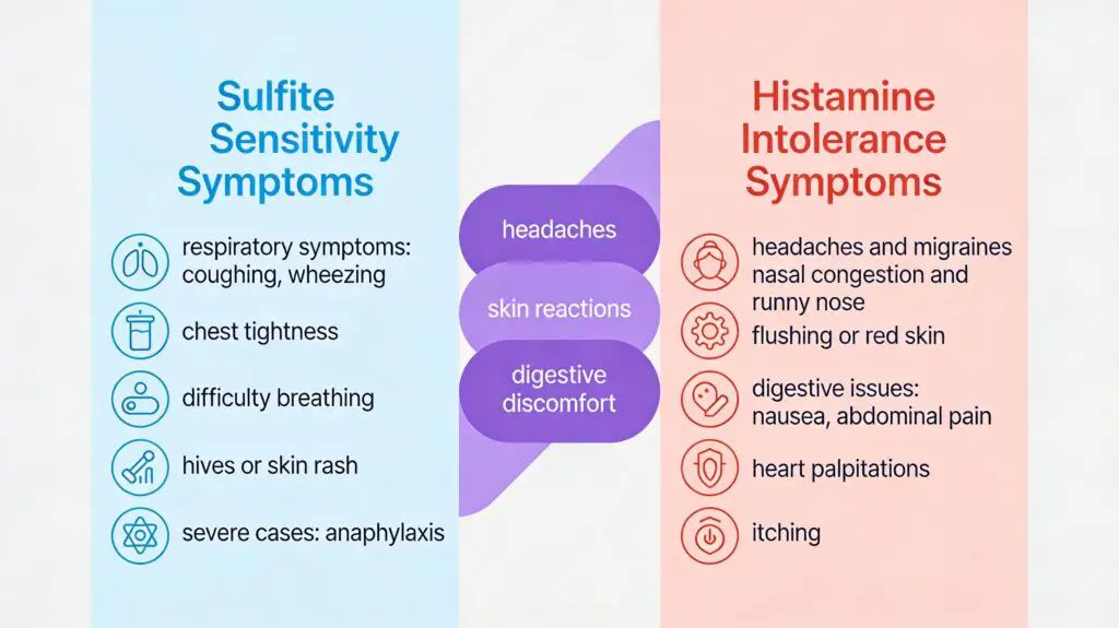 histamine intolerance vs. wine intolerance